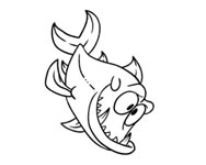 rajzols - Angry fish coloring