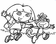 Dora coloring jtkok ingyen